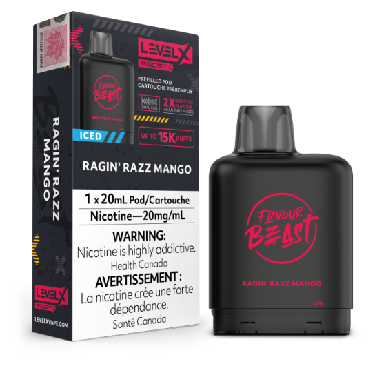 Flavour Beast Level X Boost (15000 Puffs) Pods