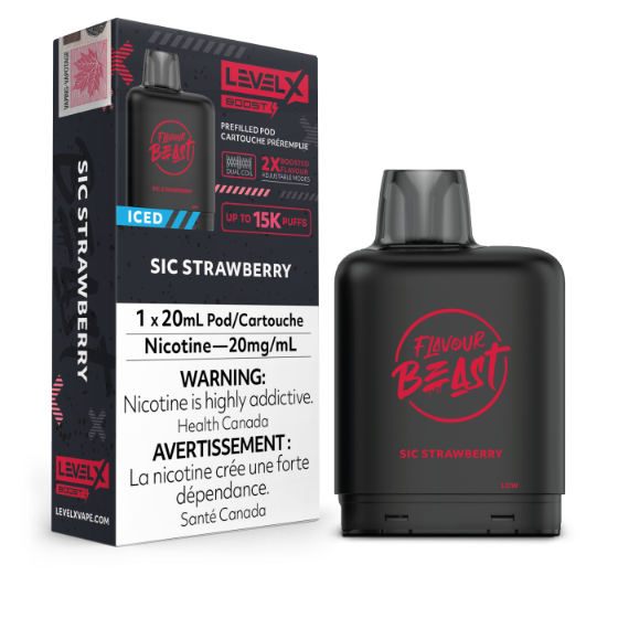 Flavour Beast Level X Boost (15000 Puffs) Pods