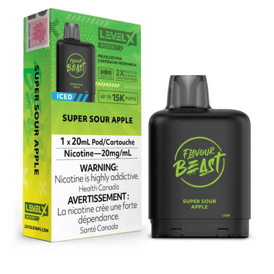 Flavour Beast Level X Boost (15000 Puffs) Pods