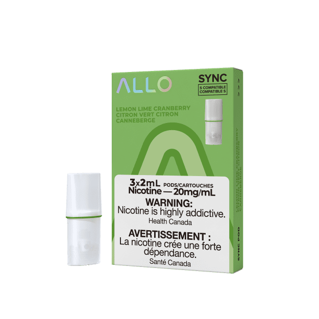 ALLO Sync Vape Pod Pack - Lemon Lime Cranberry