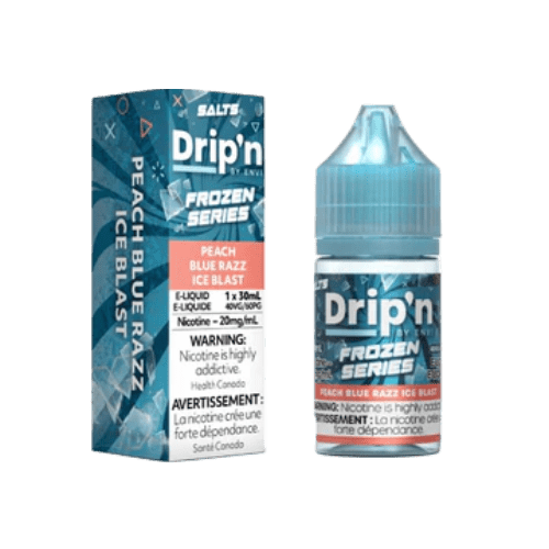 Drip'n Frozen Series Nic Salt Juice - Peach Blue Razz Ice Blast