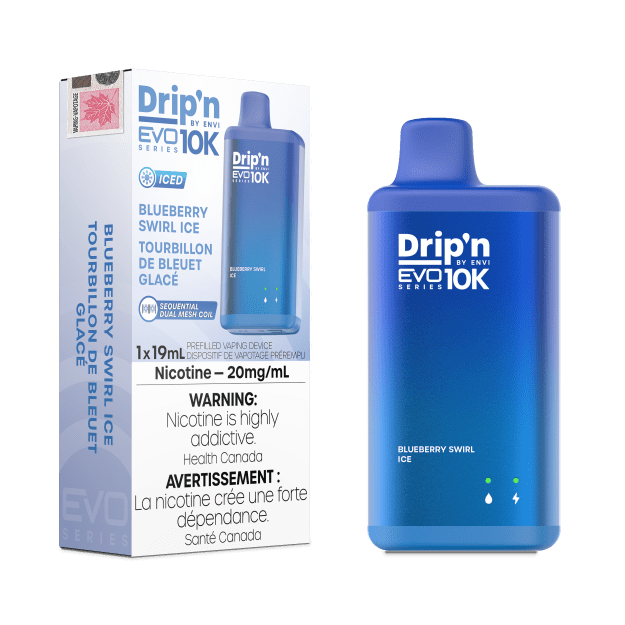 Drip'n EVO 10K By Envi (10000 Puffs) - Blueberry Swirl Ice