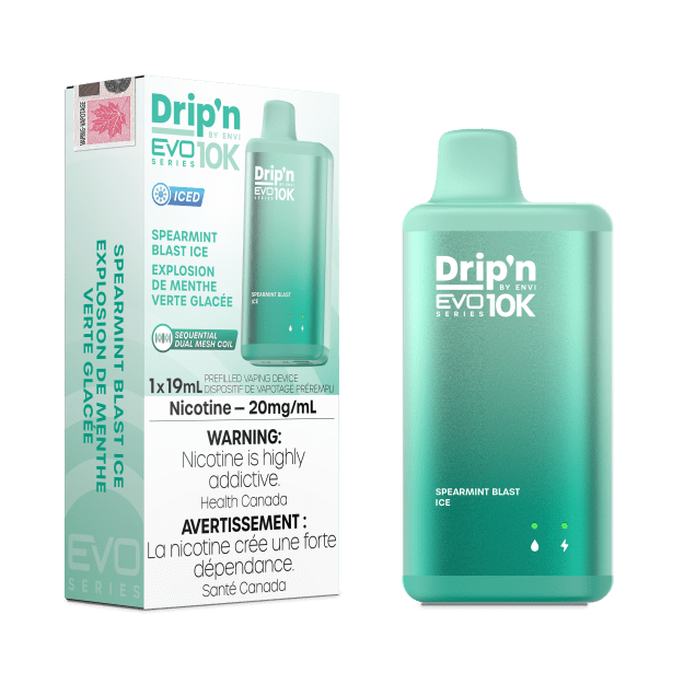 Drip'n EVO 10K By Envi (10000 Puffs) - Spearmint Blast Ice