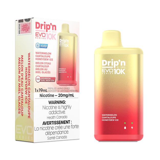 Drip'n EVO 10K By Envi (10000 Puffs) - Watermelon Cantaloupe Honeydew Ice