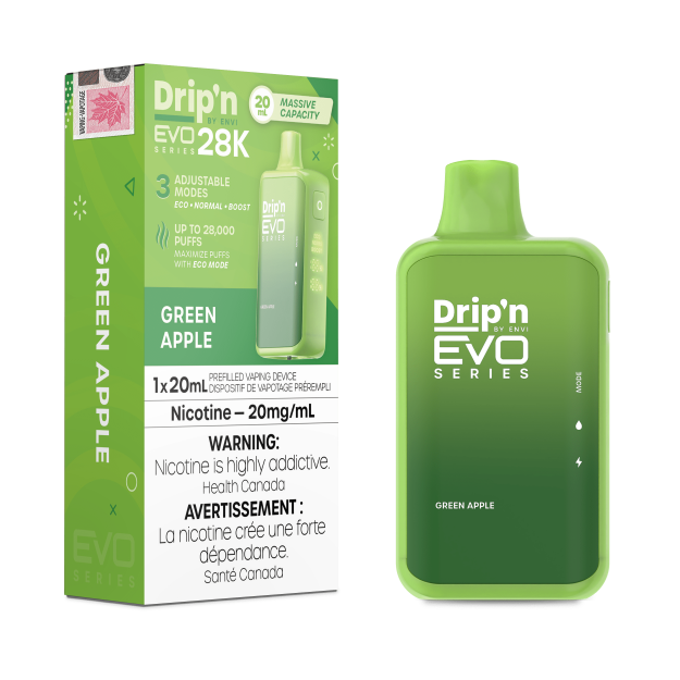 Drip'n EVO 28K Puffs - Green Apple