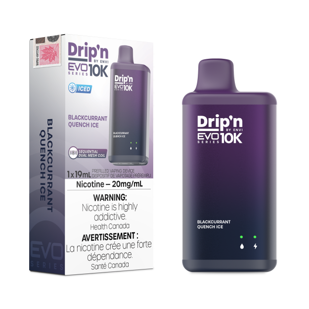 Drip'n EVO 10K By Envi (10000 Puffs) - Blackcurrant Quench Ice
