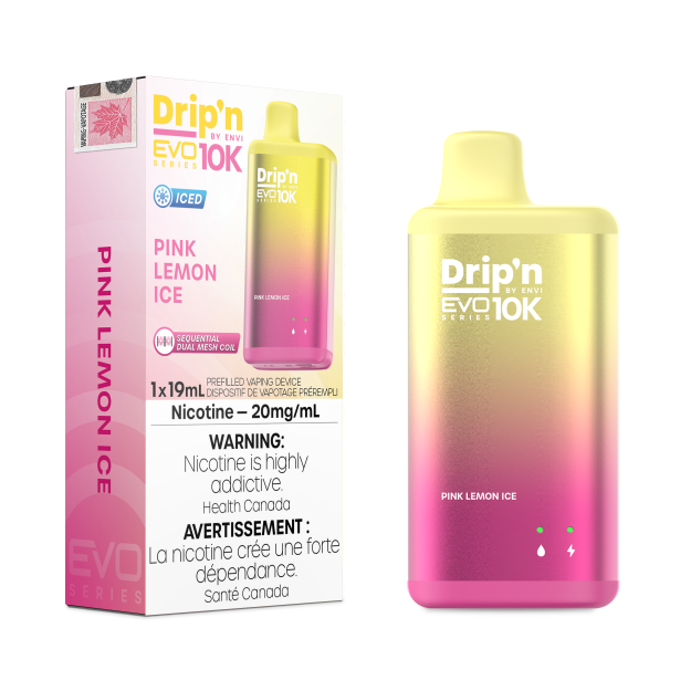 Drip'n EVO 10K By Envi (10000 Puffs) - Pink Lemon Ice