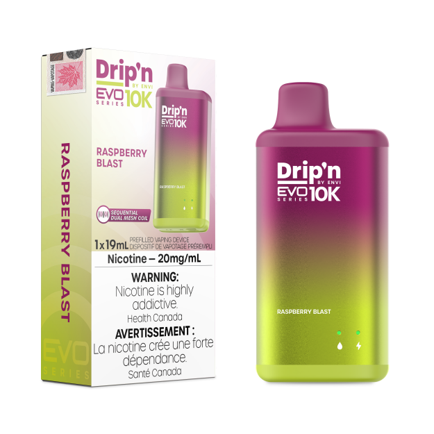 Drip'n EVO 10K By Envi (10000 Puffs) - Raspberry Blast