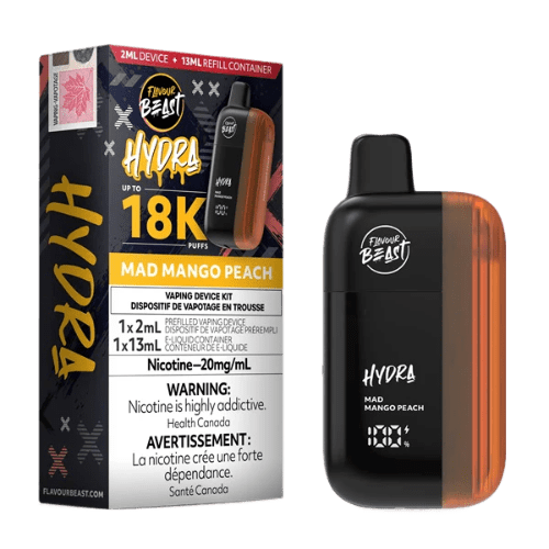 Flavour Beast Hydra 18K Puffs - Mad Mango Peach