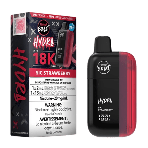 Flavour Beast Hydra 18K Puffs - Sic Strawberry
