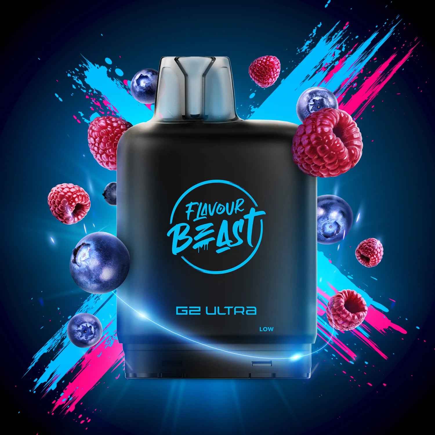 Flavour Beast Level X G2 2+10 32K Puff Pods - Bomb Blue Razz
