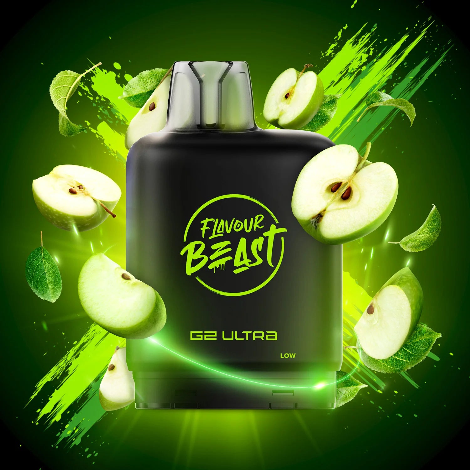 Flavour Beast Level X G2 2+10 32K Puff Pods - Gusto Green Apple