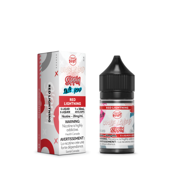 Flavour Beast Unleashed Nic Salt Sippin Series - Red Lightning