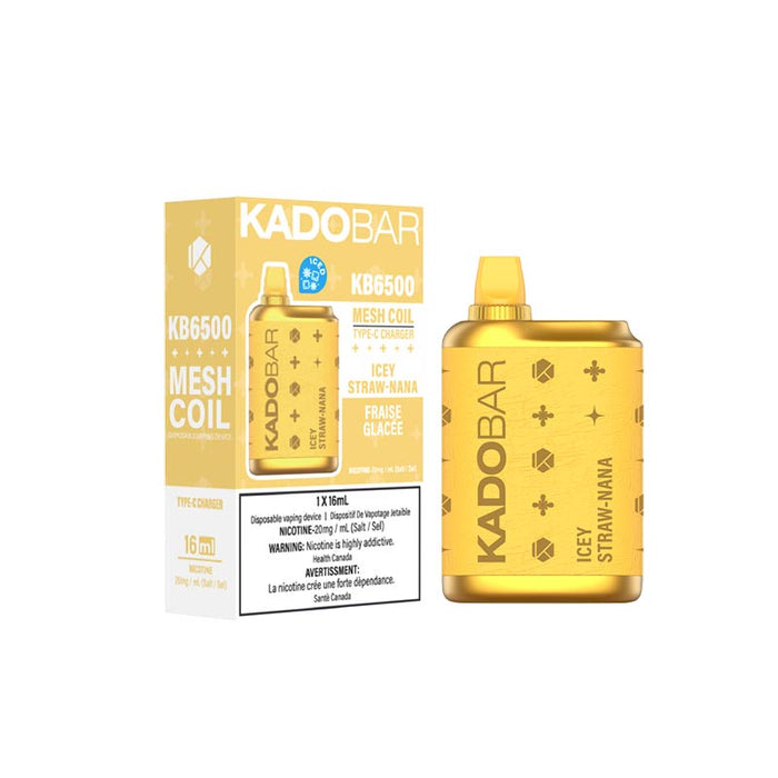 KADO BAR Intense 6500 Puffs - Icey Straw-Nana