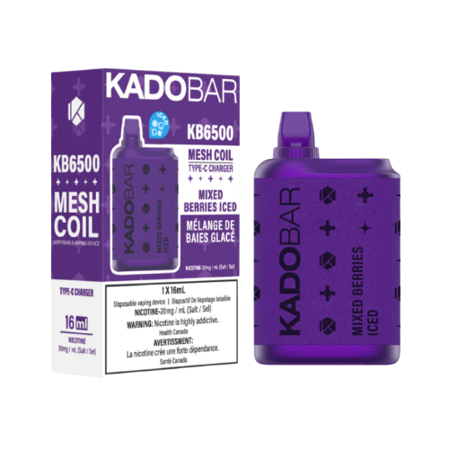 KADO BAR Intense 6500 Puffs - Mixed Berries Iced