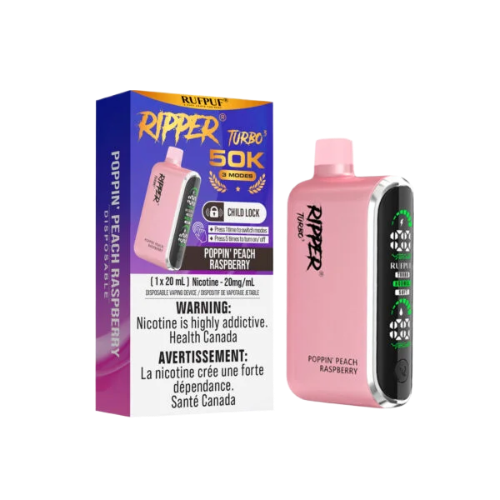 Ripper Turbo 3 50K Puffs - Poppin Peach Raspberry