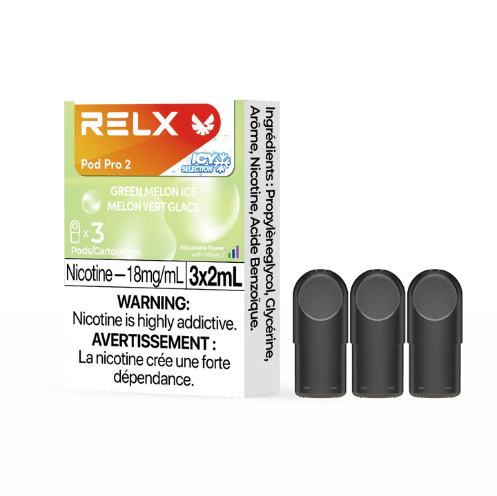 RELX Pod Pro 2 (3 Pods per Pack) - Green Melon Ice