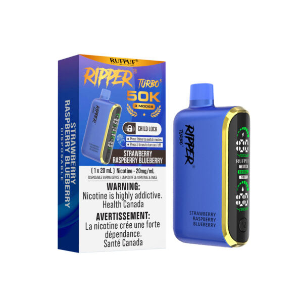 Ripper Turbo 3 50K Puffs - Strawberry Raspberry Blueberry
