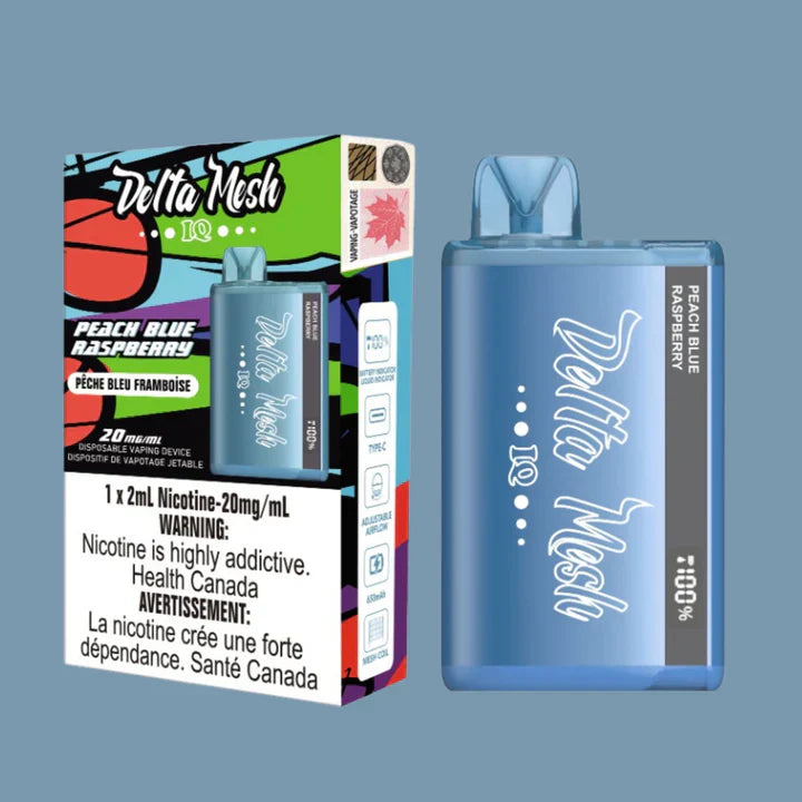 Delta Mesh IQ 10000 10K Puffs  - Peach Blue Raspberry