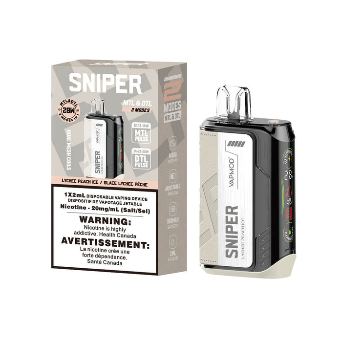 Sniper 20000 20K Puffs - Lychee Peach Ice