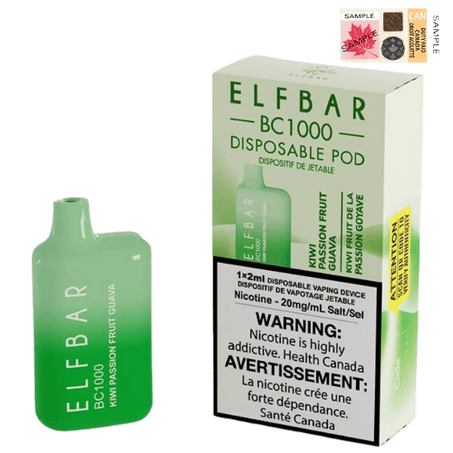 Elf Bar BC1000 Disposable Vape - Kiwi Passion Fruit Guava