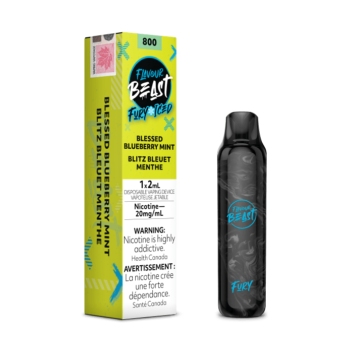 Flavour Beast Fury 800 Puffs - Blessed Blueberry Mint Iced