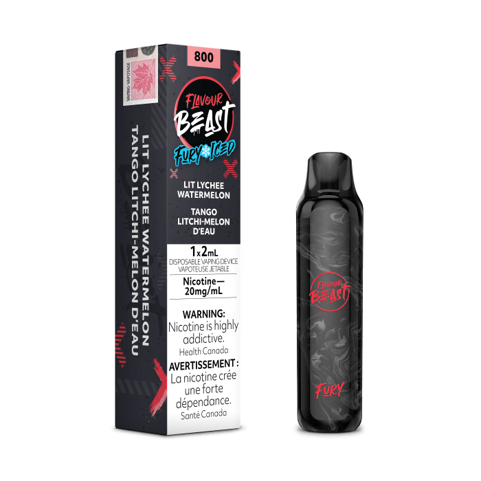 Flavour Beast Fury 800 Puffs - Lit Lychee Watermelon Iced