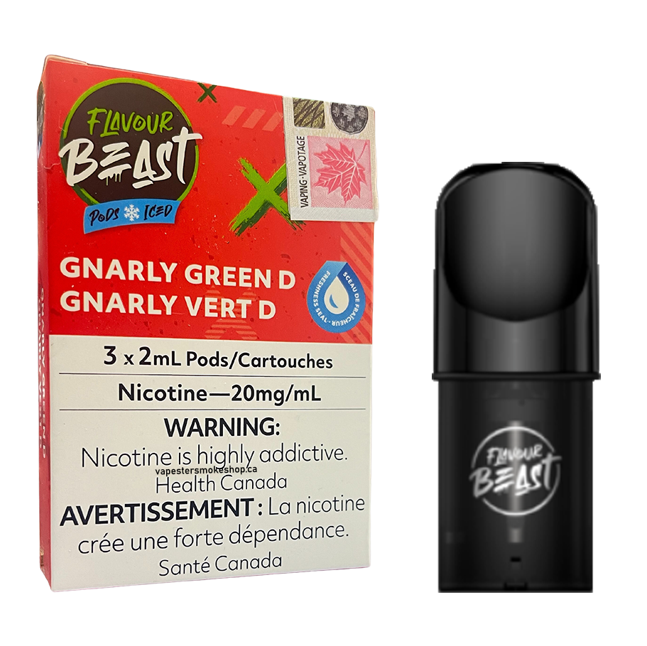 Flavour Beast Pod - Gnarly Green D Iced
