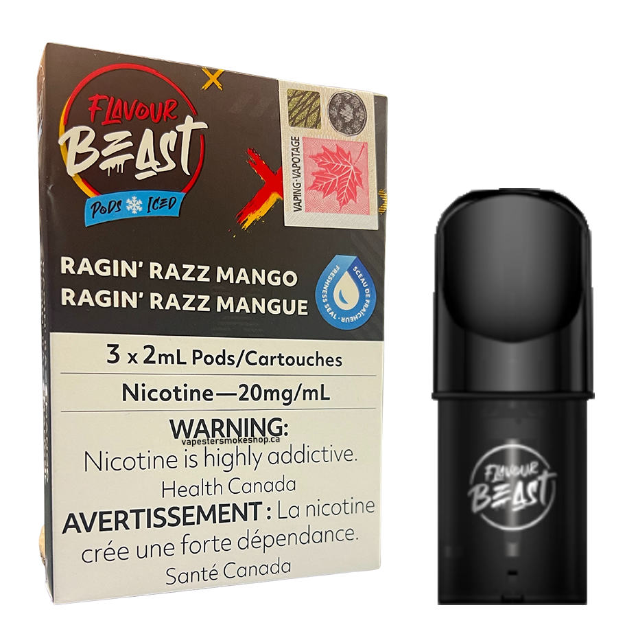 Flavour Beast Pod - Ragin Razz Mango Iced
