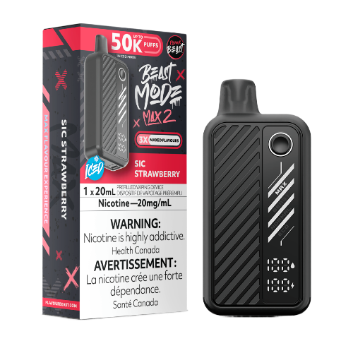 Flavour Beast Beast Mode Max 2 50K Puffs - Sic Strawberry Iced