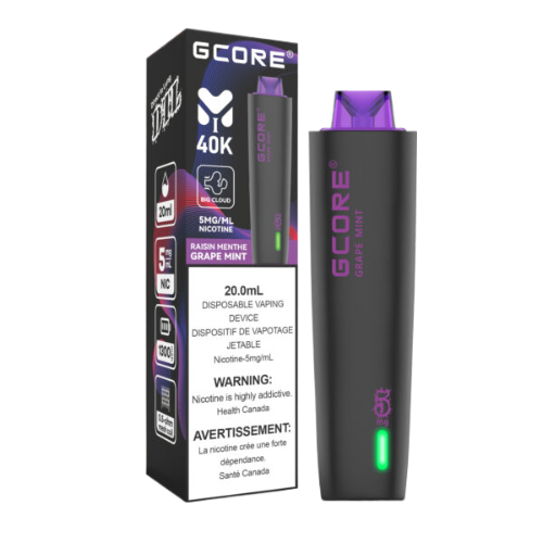 GCORE Hookah 40K Puffs Freebase - Grape Mint
