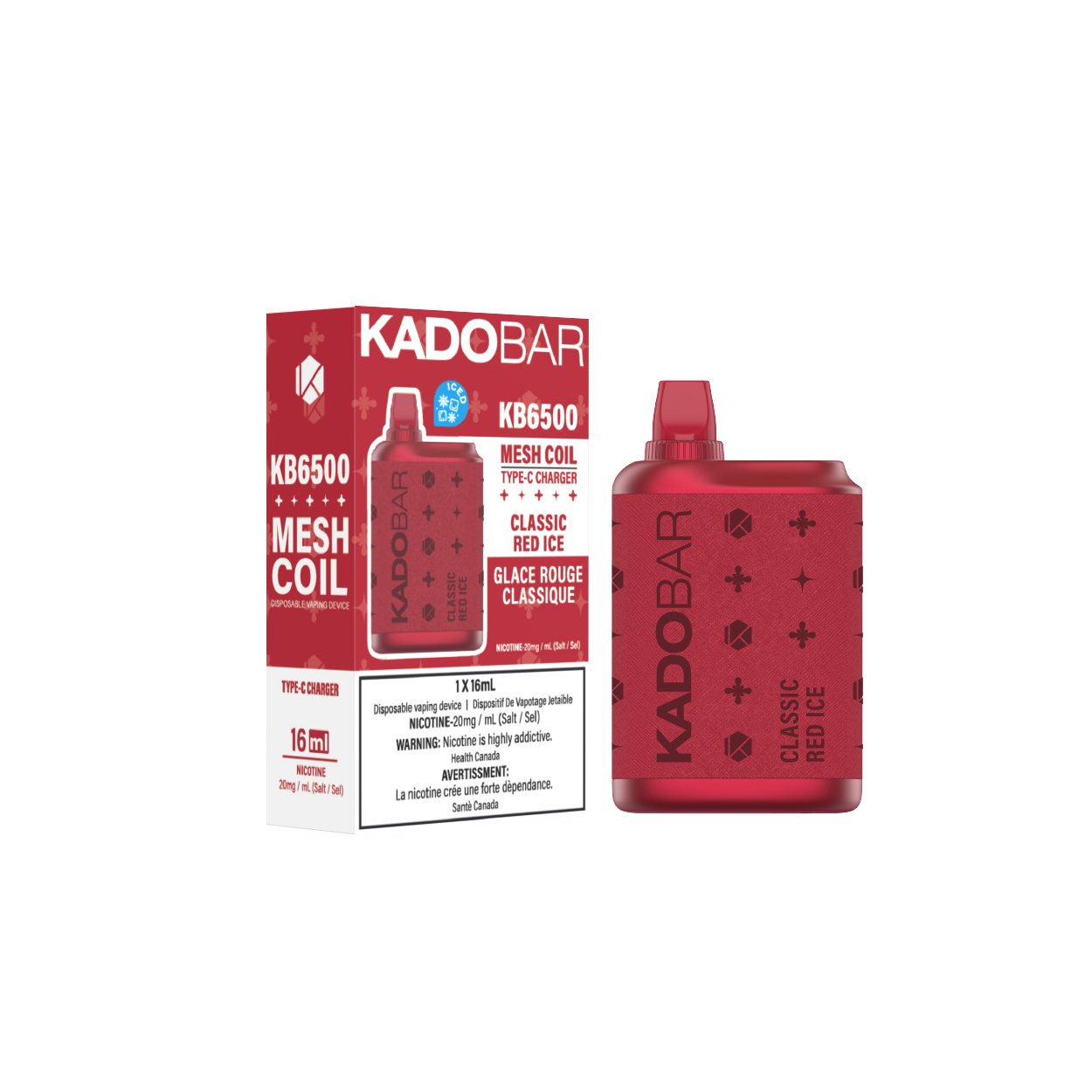 KADO BAR Intense 6500 Puffs - Classic Red Ice