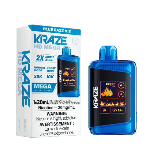 Kraze HD Mega 20K - Blue Razz Ice