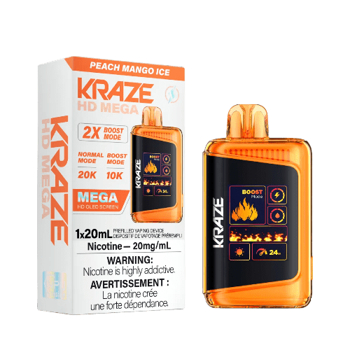Kraze HD Mega 20K - Peach Mango Ice