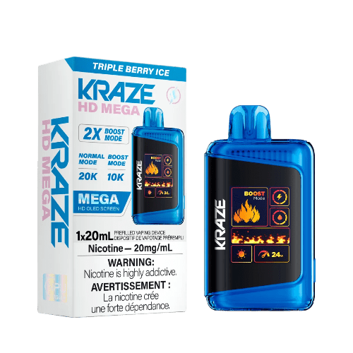 Kraze HD Mega 20K - Triple Berry Ice