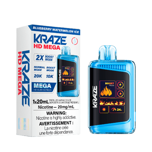 Kraze HD Mega 20K - Blueberry Watermelon Ice