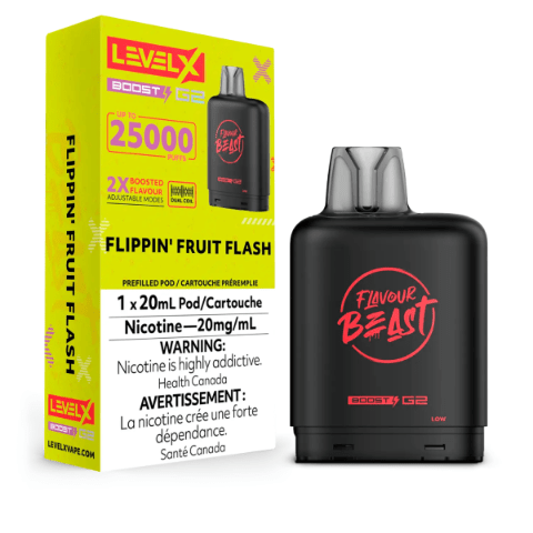 Flavour Beast Level X Boost G2 25000 25K Pods - Flippin Fruit Flash