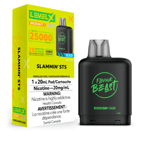 Flavour Beast Level X Boost G2 25000 25K Pods - Slammin STS