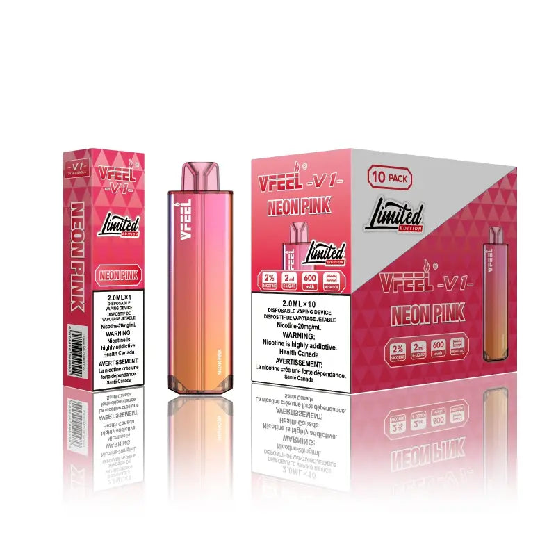 Vfeel V1 6000 Puffs - Neon Pink