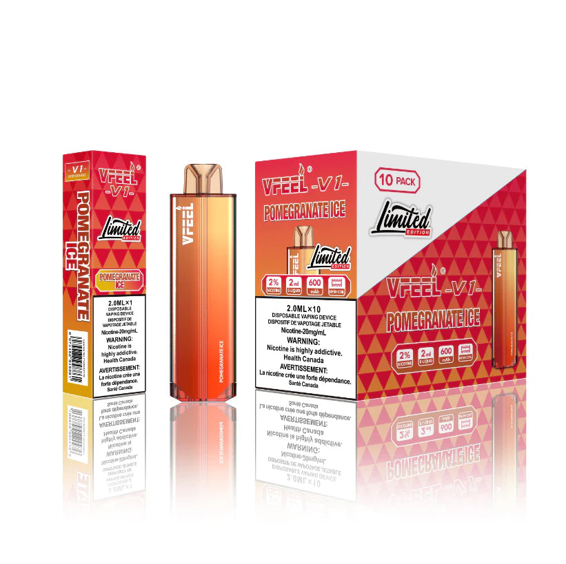 Vfeel V1 6000 Puffs - Pomegranate Ice