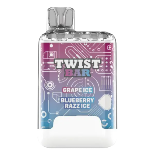 Twist Bar (Dual Pod) 10000 Puffs - Grape Ice/Blueberry Razz Ice