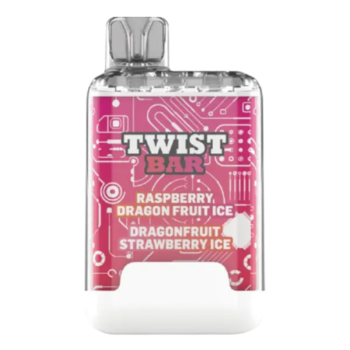 Twist Bar (Dual Pod) 10000 Puffs - Raspberry Dragonfruit Ice/Dragonfruit Strawberry Ice