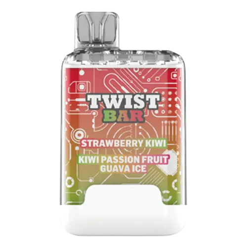 Twist Bar (Dual Pod) 10000 Puffs - Strawberry Kiwi/Kiwi Passion Fruit Guava Ice